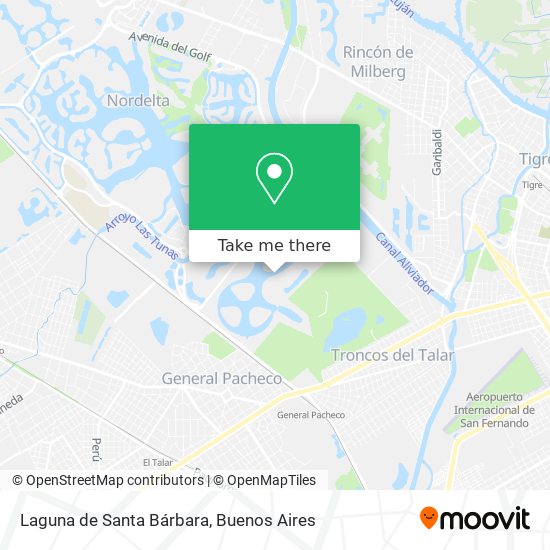Laguna de Santa Bárbara map