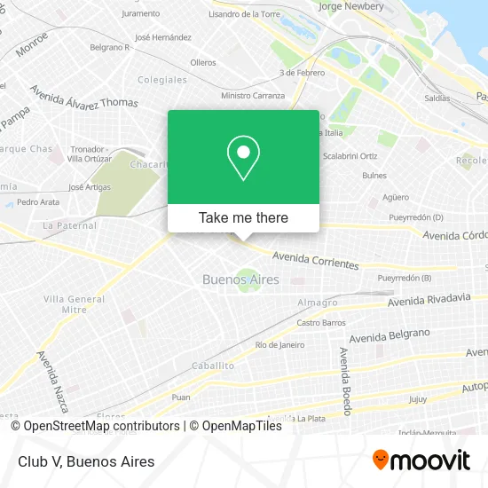 Mapa de Club V