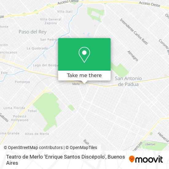 Teatro de Merlo 'Enrique Santos Discépolo' map