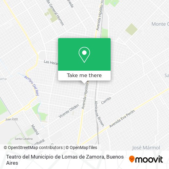 Mapa de Teatro del Municipio de Lomas de Zamora