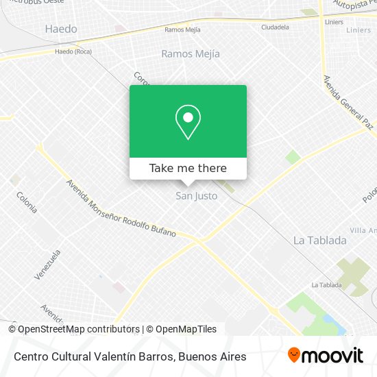 Centro Cultural Valentín Barros map