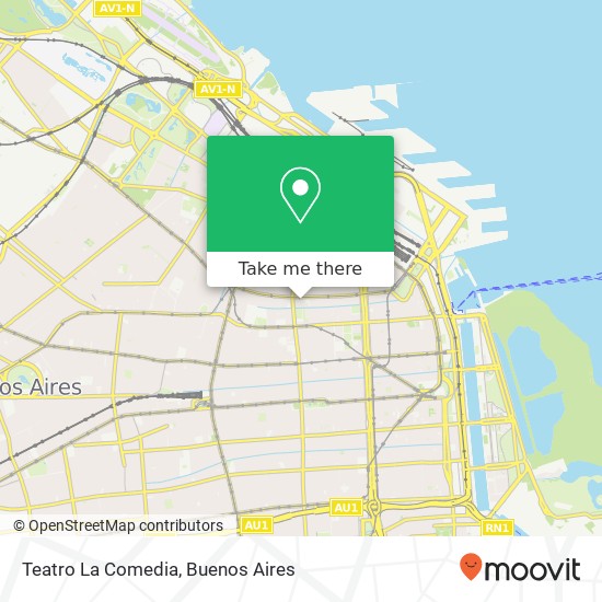 Teatro La Comedia map