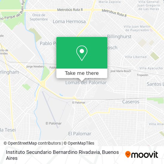 Instituto Secundario Bernardino Rivadavia map