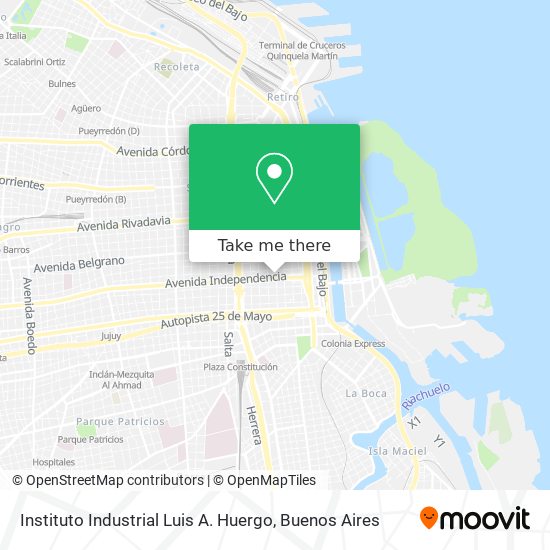 Instituto Industrial Luis A. Huergo map