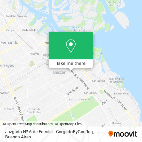 Mapa de Juzgado Nº 6 de Familia - CargadoByGasReq