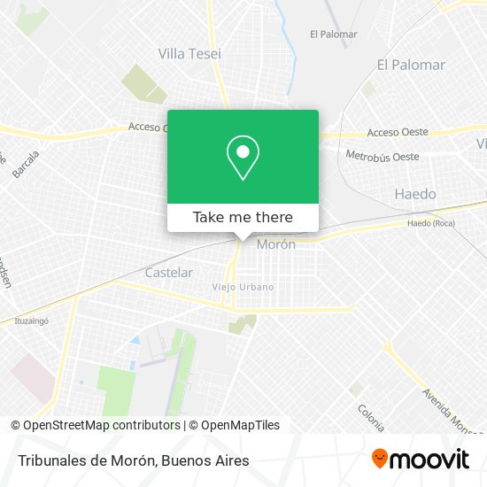 Tribunales de Morón map
