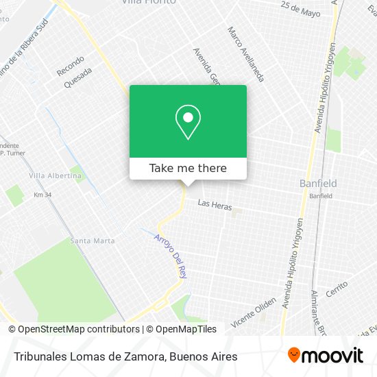 Mapa de Tribunales Lomas de Zamora