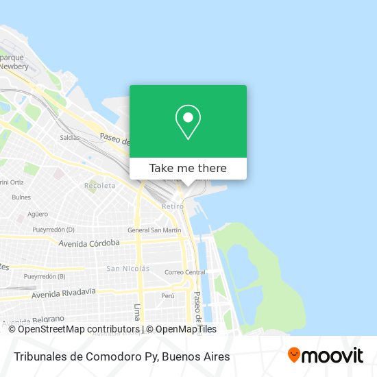 Mapa de Tribunales de Comodoro Py