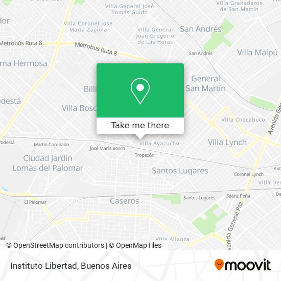 Instituto Libertad map