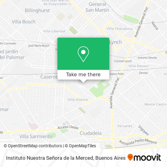 Instituto Nuestra Señora de la Merced map