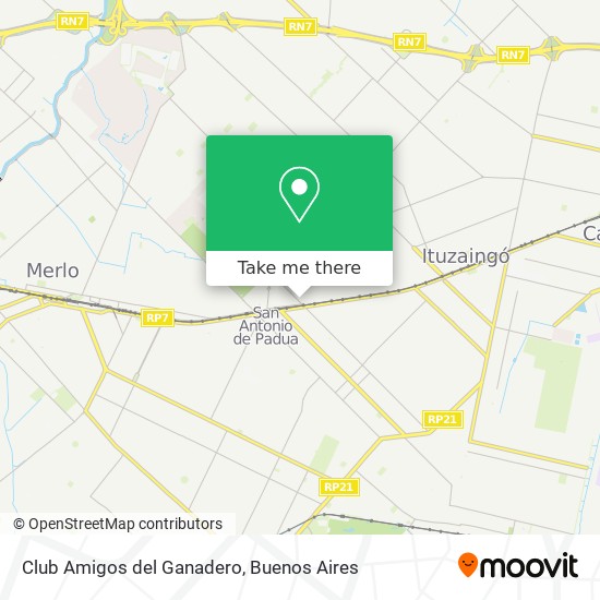 Mapa de Club Amigos del Ganadero