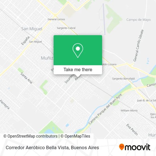 Mapa de Corredor Aeróbico Bella Vista