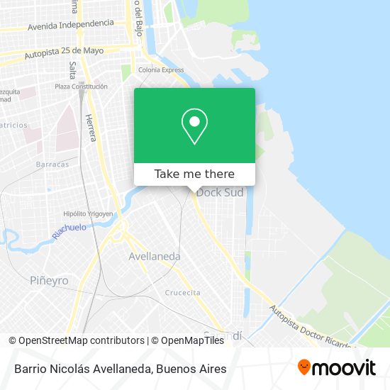 Barrio Nicolás Avellaneda map