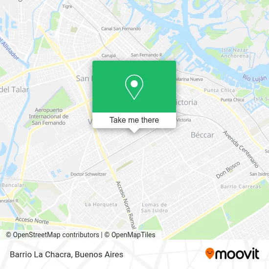Barrio La Chacra map
