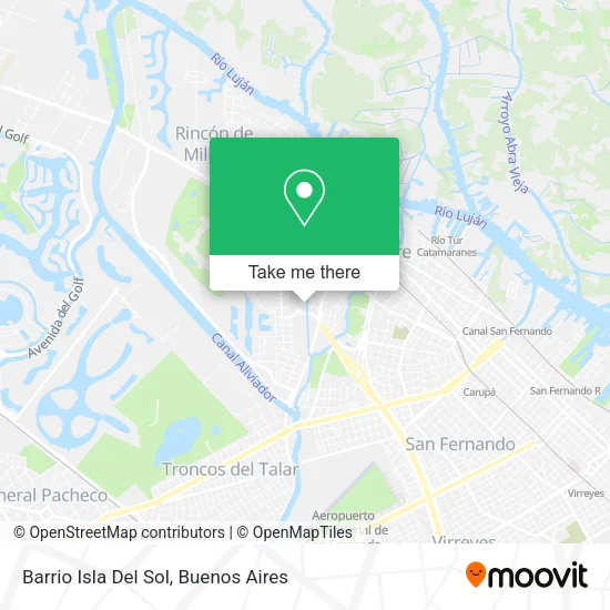 Mapa de Barrio Isla Del Sol