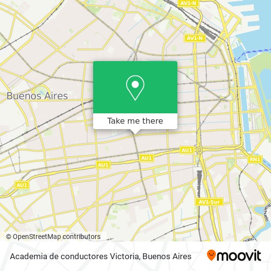 Academia de conductores Victoria map