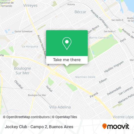Mapa de Jockey Club - Campo 2