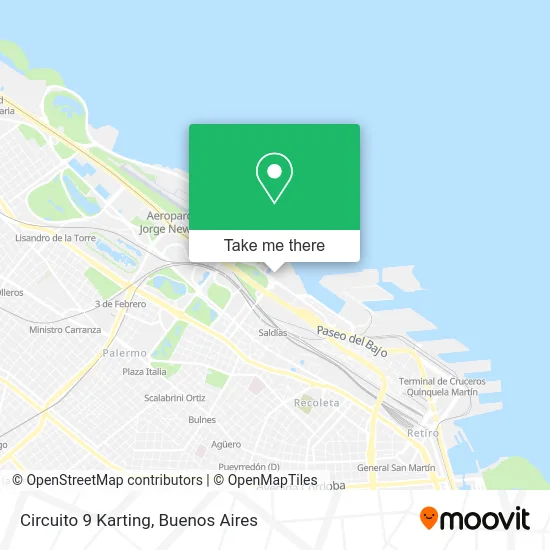 Circuito 9 Karting map