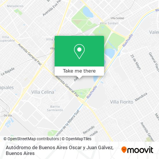 Autódromo de Buenos Aires  Oscar y Juan Gálvez map