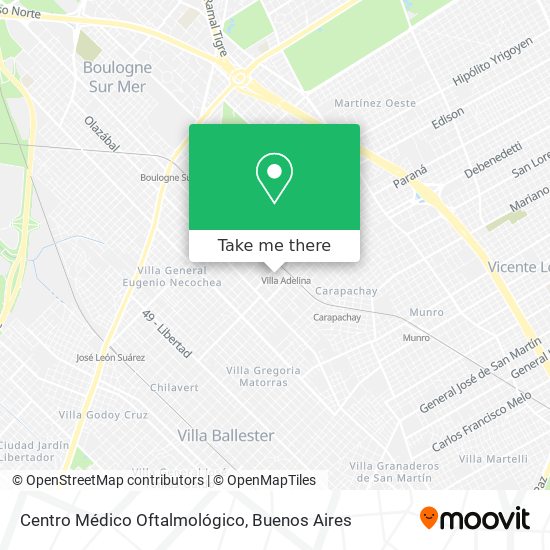 Centro Médico Oftalmológico map