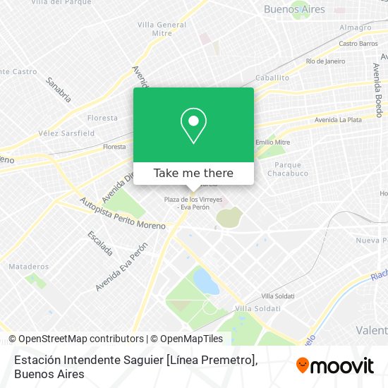Estación Intendente Saguier [Línea Premetro] map