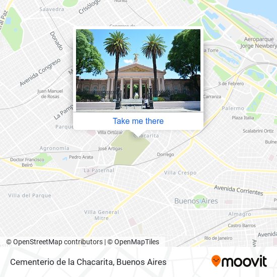 Cementerio de la Chacarita map