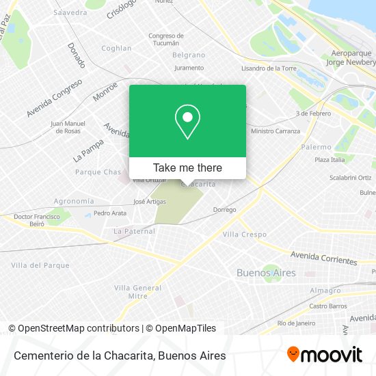 Cementerio de la Chacarita map