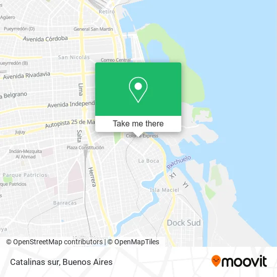 Mapa de Catalinas sur
