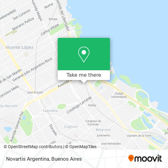 Novartis Argentina map