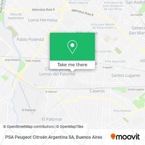 PSA Peugeot Citroën Argentina SA map