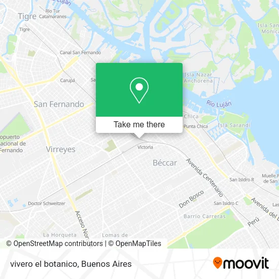 Mapa de vivero el botanico