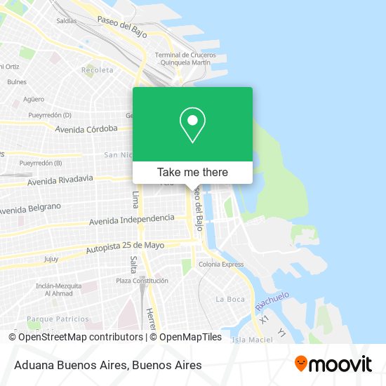 Aduana Buenos Aires map