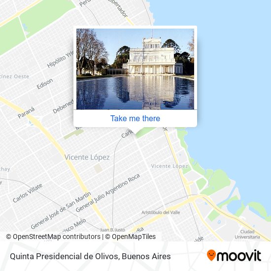 Quinta Presidencial de Olivos map