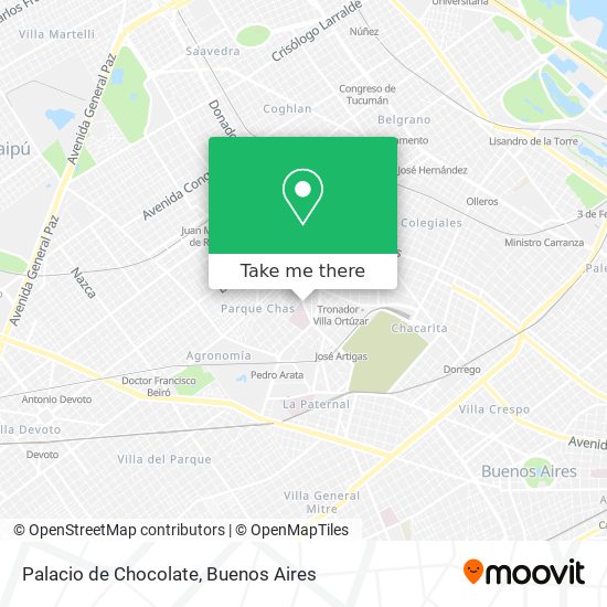 Palacio de Chocolate map
