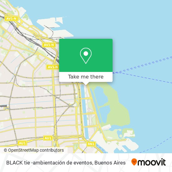 Mapa de BLACK tie -ambientación de eventos