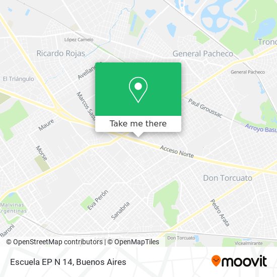 Mapa de Escuela EP N 14