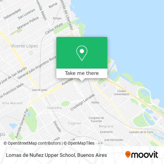 Lomas de Nuñez Upper School map