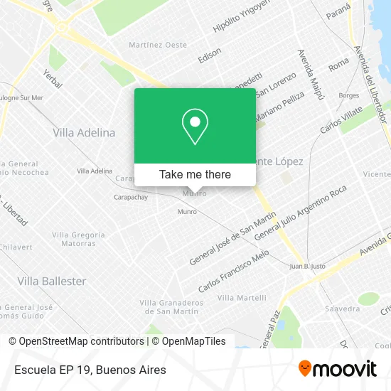 Escuela EP 19 map