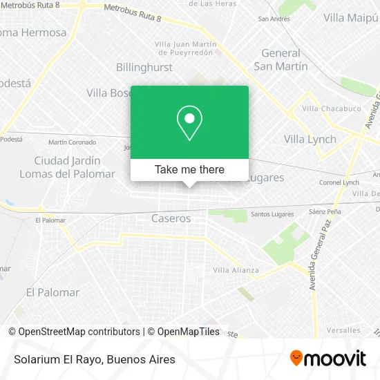 Solarium El Rayo map