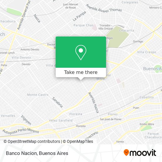 Banco Nacion map