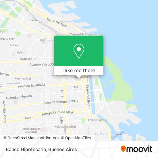 Banco Hipotecario map