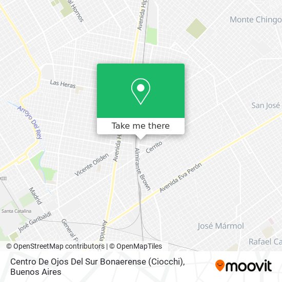 Centro De Ojos Del Sur Bonaerense (Ciocchi) map