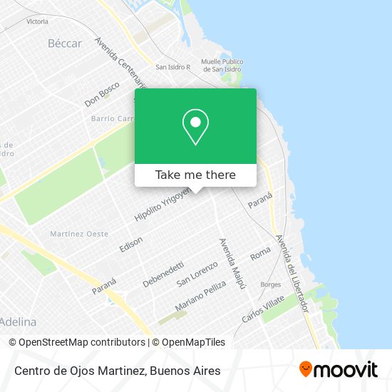 Centro de Ojos Martinez map