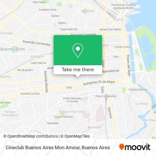 Cineclub Buenos Aires Mon Amour map