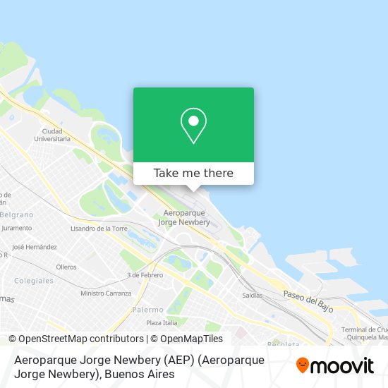 Aeroparque Jorge Newbery (AEP) (Aeroparque Jorge Newbery) map