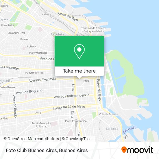 Foto Club Buenos Aires map