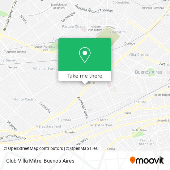 Club Villa Mitre map