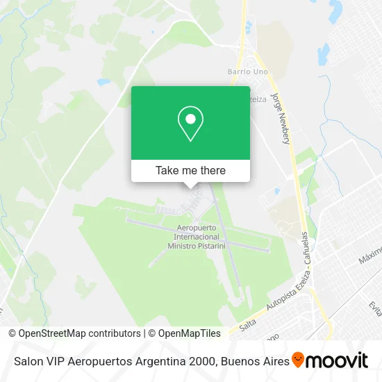 Mapa de Salon VIP Aeropuertos Argentina 2000