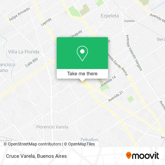 Mapa de Cruce Varela