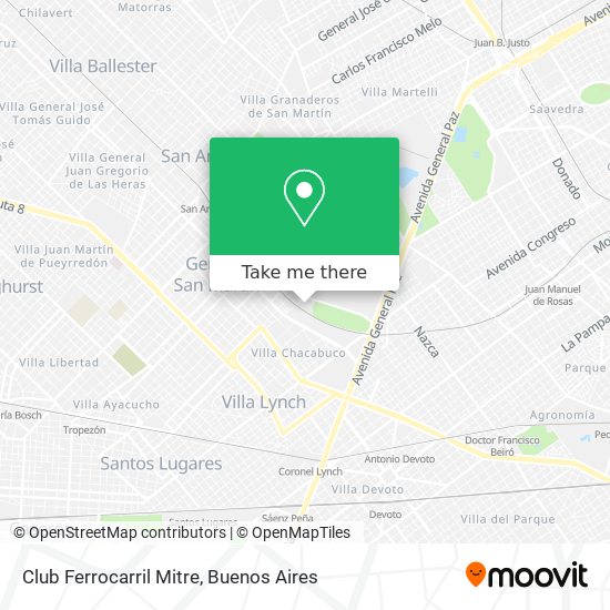 Club Ferrocarril Mitre map
